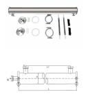 Stainless Steel RO Membrane Housing Reverse Osmosis Pressure Vessels For UF NF
