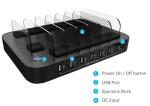 7 port Multi usb phone charger station desk charging for cell phone Smartphone