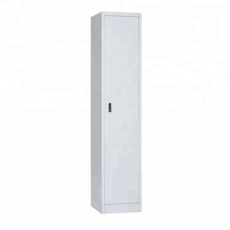 Metal Wardrobe Cabinet Single Door Steel Locker