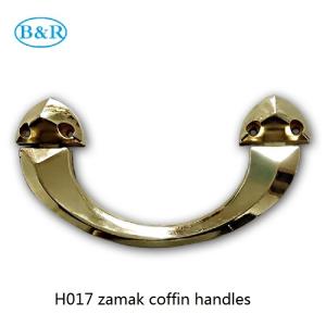 Wholesale Zamak Coffin Accessories Herrajes Para Ataudes H017 Rocker Casket Handles Size 22.5 * 11.5 Cm from china suppliers