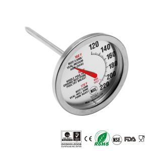 Wholesale Silver 2.4&quot; Dial Bimetal NSF Oven Safe Meat Thermometer from china suppliers