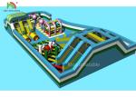 22*15 m Inflatable Amusement Equipment Kids Play Park Dry Slide Bouncer