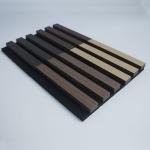 Odorless Soundproof Slatted Accent Walls , Flameproof Acoustic Wall Panels Wood