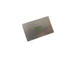 85x54x0.5mm Steel Taxi VIP Member Card Cut Logo White Signature
