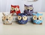 Succulent Plant Mini Ceramic Owl Animal flowerPot