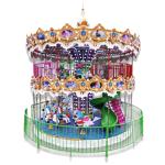 24 Seats Amusement Park Carousel Fiberglass Double Decker Carousel