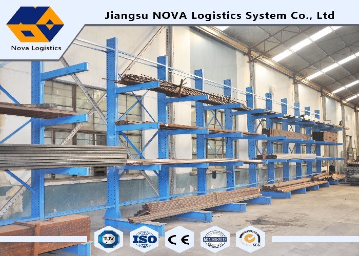 Long Shaped Loads Storage Cantilever Storage Racks Without Front Columns
