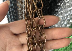 Wholesale Professional Aluminum Alloy Chain Link Door Curtain 1.6mm / 2.0mm Wire Diameter from china suppliers