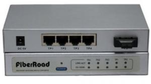 Wholesale RJ45 Managed Fiber Optic Switches Support Port Security , Broadcast Storm control from china suppliers