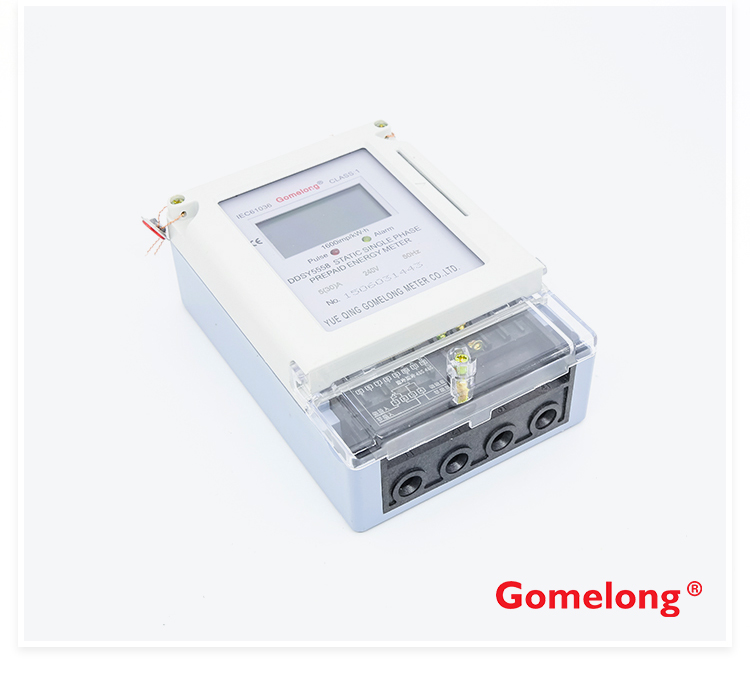 2022 New Products Outdoor Single Phase Card Slot Electric Prepayment Electronic Energy Meter
