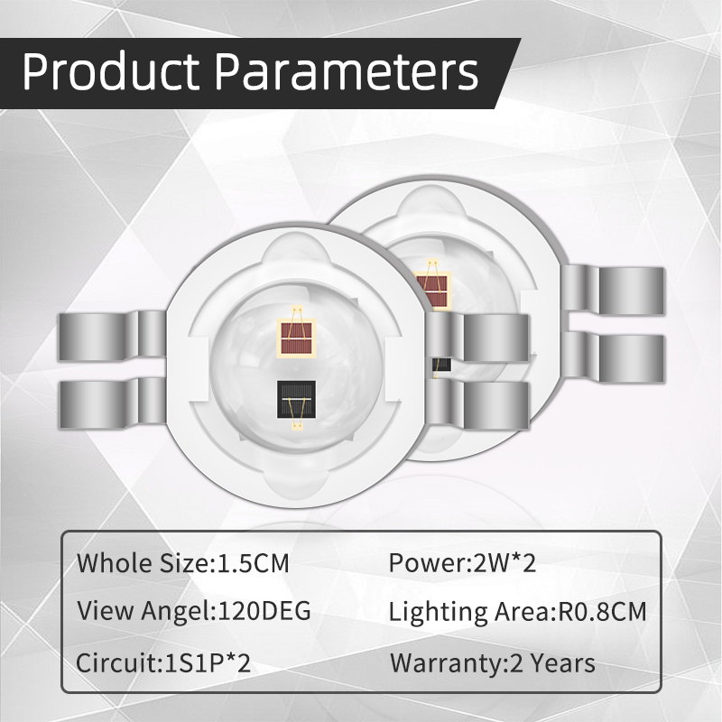 Infrared Led Emitter 2w*2 Chip Ir Led 650-660nm High Power R8.0mm Infra Red Led Diode