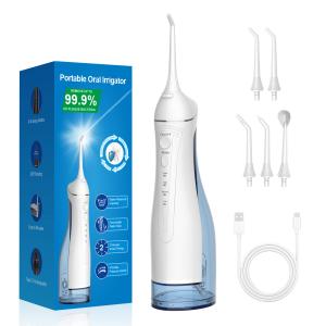 Wholesale Water Flosser 4 Modes 2500mAh 300ML Rechargeable Portable Cordless Dental Irrigator from china suppliers