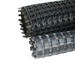 Asphalt Coated Fiberglass Geotextile Geogrid For Road Reinforcement