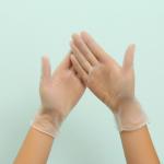 Antibacterial Disposable Protective Gloves Safety Pvc Gloves Breathable