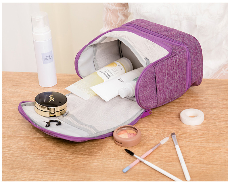 Water Resistant Polyester Hanging Travel Cosmetic Bag