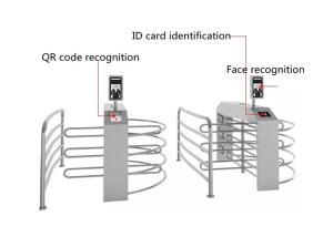 Wholesale U Shape Waist Height Turnstile Face Recognition Temperature Control DC24V from china suppliers