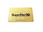0.3mm Thickness SS Metal Business Name Cards Customized Luxury Gold Plated