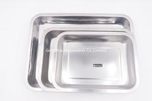 Wholesale 32*22cm Multifunction pure inverted square plate oil pans fruit plate buffet dinner stainless steel kitchenware tray from china suppliers