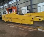 Telescopic Boom for Excavator with Standard Bucket Hitachi Komatsu Yellow Red