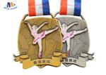 Zinc Alloy Metal Awards Dancing Stock Medals Antique Gold Plating Soft Enamel