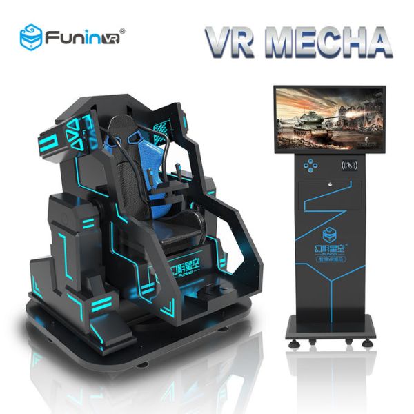 700KW 360 degree rotation shooting game 9D VR simulator with safety belt