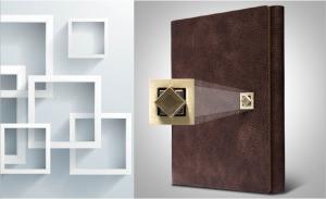Wholesale Three Cover Ring Binder Organizer PU Leather Material Special Metal Clasp Open Design from china suppliers