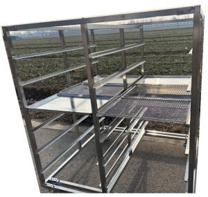 Wholesale 316 304 Stainless Steel Metal Baking Tray Rack Trolley For Commercial Use from china suppliers