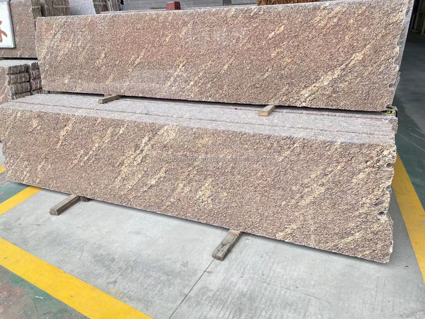 Giallo Gold Granite California Golden Colour for Exterior Wall Cladding and Handrail