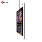 55" Double Screen Battery Powered Digital Signage Network Advertising Machine
