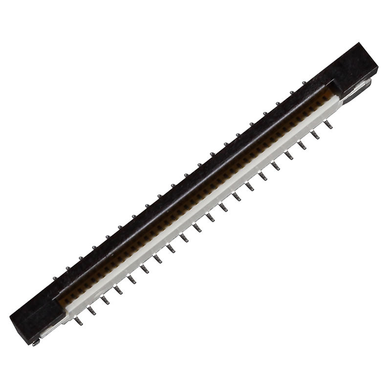 Vertical Flexible FFC FPC Electronic Connectors Phosphorus Bronze 0.5mm