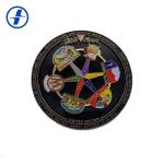 Round Military Challenge Coins Commemorative Sports Metal Soft Enamel Coin