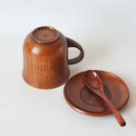 12X9cm Wooden Drinking Cups Jujube European Style Surprise Office Coffee Mug