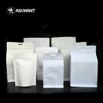 Smell Proof Kraft Paper Zipper Bags Aluminum Foil Biodegradable Stand Up Pouch