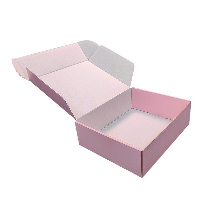 Pink Recyclable Flat Pack Packaging Boxes For Electric Cleansing Tool Kit