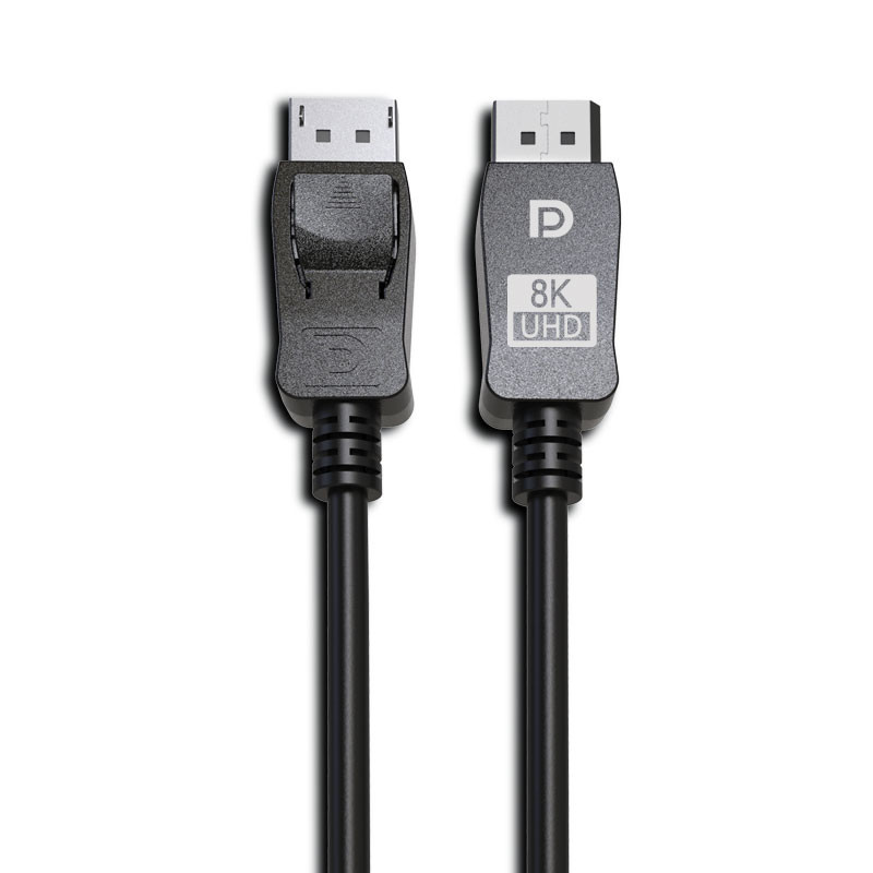 DP1.2 21.6Gbps PC TV 4K Displayport Cable ABS Connectors PVC Strain