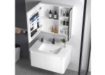 Wall Mounted Wash Basin Vanity Cabinet Waterproof For Bathroom