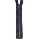 Black Brass Jean Zipper, Semi Auto Lock Slider Metal Zippers