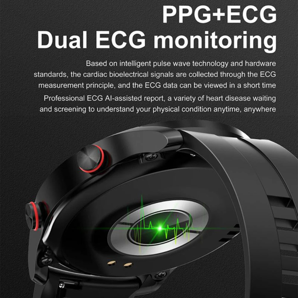 Dual ECG Monitoring HW20 1.8 Inch Smart Watch hiking BT Call Waterproof