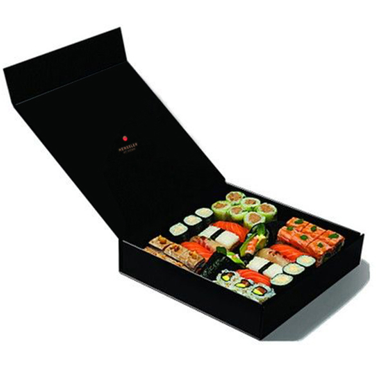 Disposable Food Paper Gift Box Matte Lamination Sushi Take Out Box