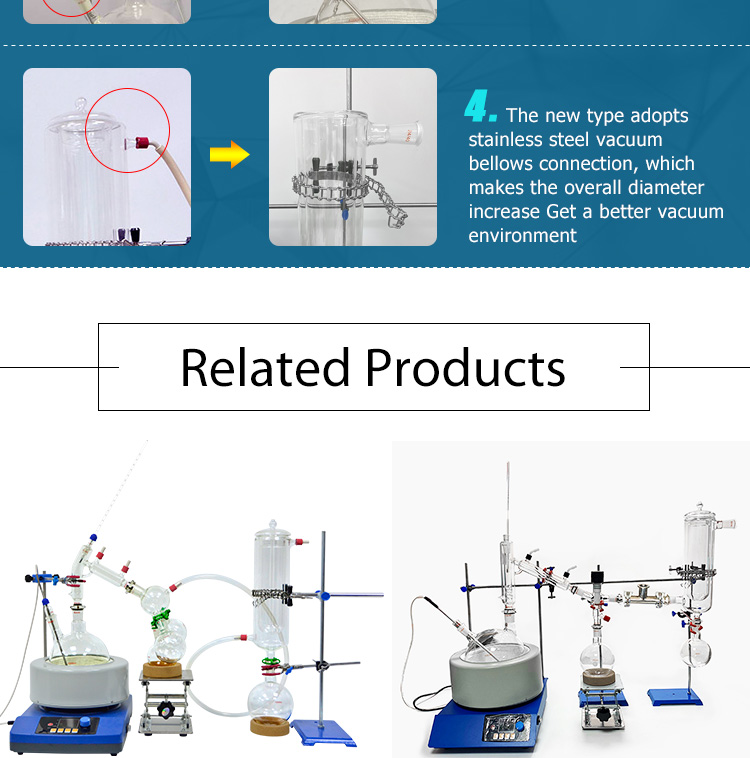 Short Path Distillation Equipment 2L Laboratory Kit
