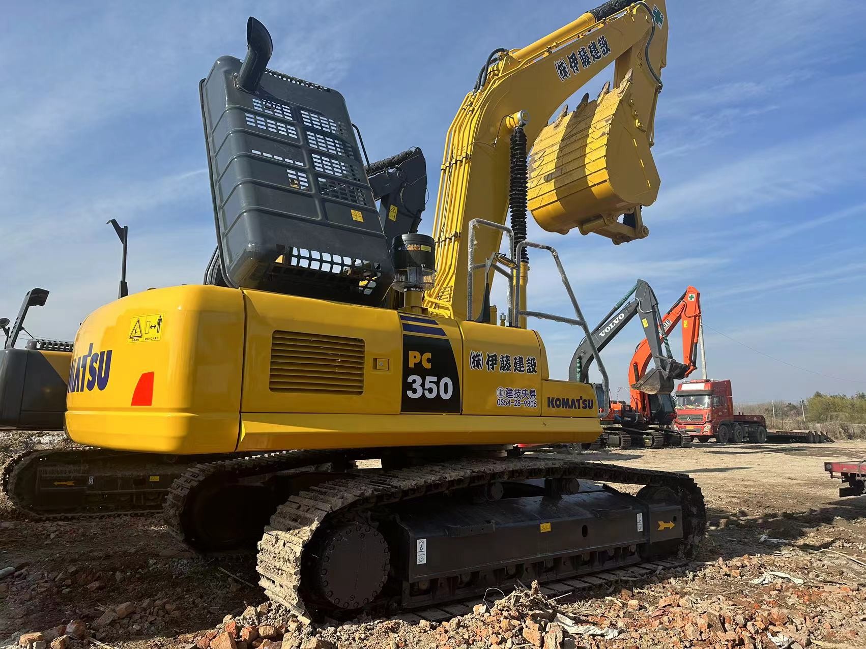 Scondhand Komatsu Excavator PC350-7 Used 35ton Big Type Crawler Digger