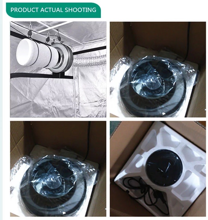 Smooth Powerful Airflow 2500rpm 5 Inch Inline Centrifugal Duct Fan
