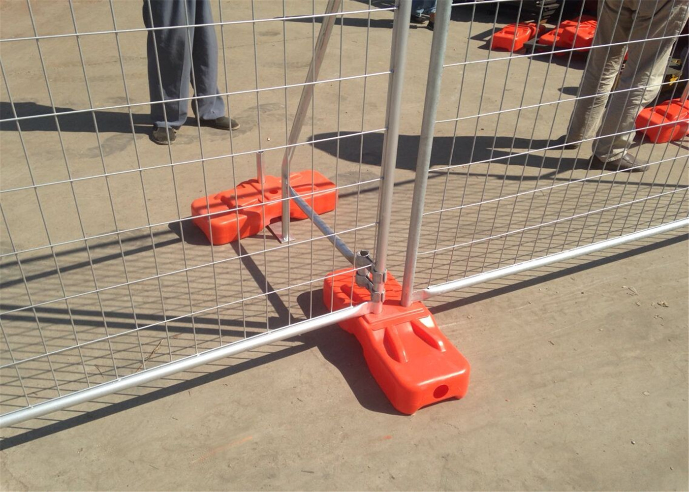 Easy Mobile Portable Temp Fence Panels Fence Construction OD 32 Pipes