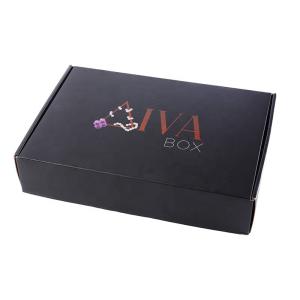 Wholesale Offset Printing Apparel Packaging Boxes Black Color Spot UV Coating from china suppliers