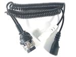 4V Adaptor Trailer Cable Electrical Coiled European Style With Moulded Plug