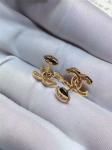 Logo Earrings in 18K Yellow Gold with Dropping Pearl Fashion Lady Jewelry Global