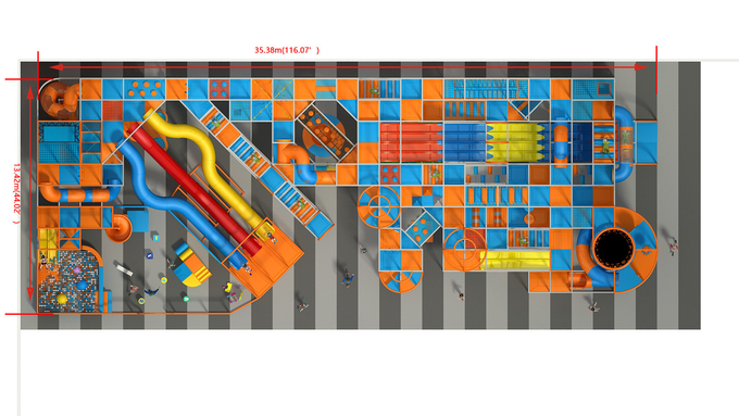 Indoor Play Structure With Slide Assembly Video Game Style Play Area Manufacturers