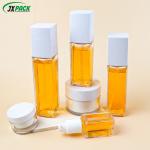 Skin Care Serum Plastic Dispenser Bottles 30ml-120ML PET Plastic Square Bottle