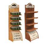 Customizable Plywood Wood Food Display Rack for Can Storage and Wooden Food