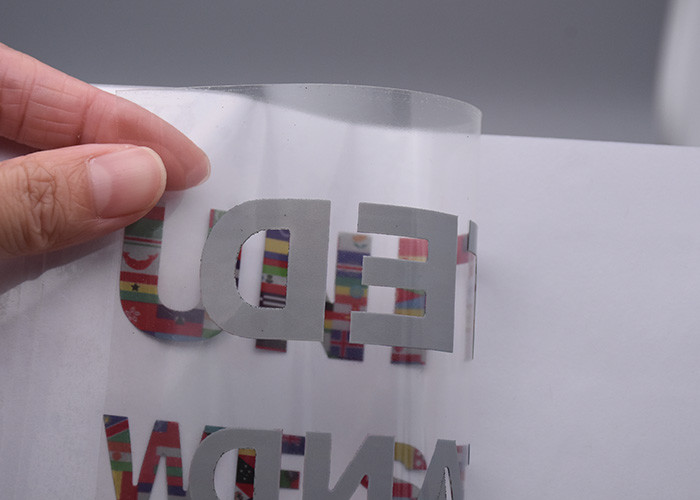 Colourful Lettering Film Heat Transfer Clothing Labels Customised